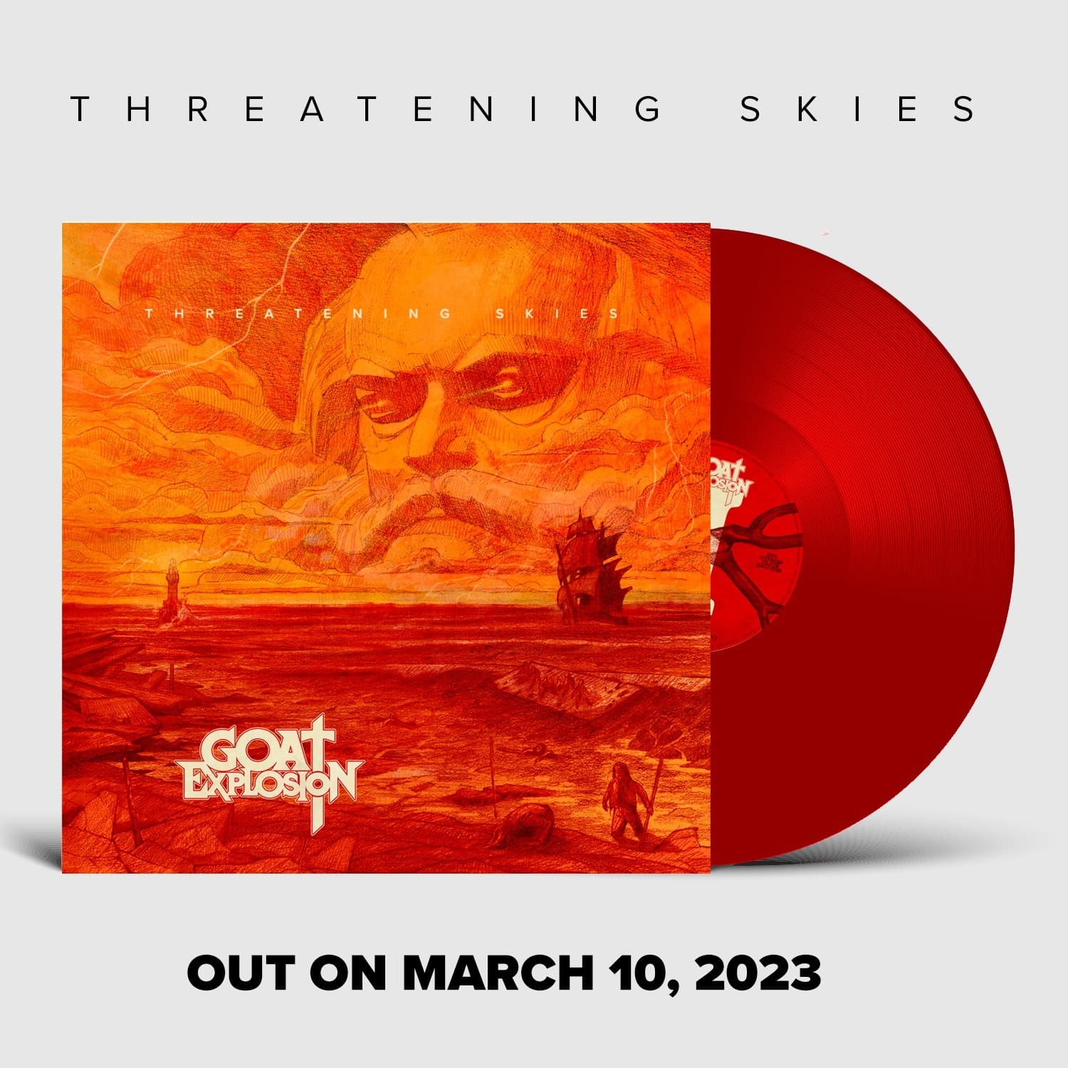 Goat Explosion - Threatening Skies DLP (Red Vinyl)